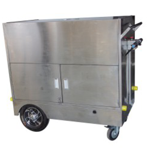 Electric stainless steel down delivery car