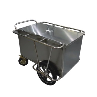 Stainless steel laundry car