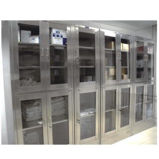 Stainless steel disposable goods cabinet