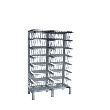 Stainless steel disposable goods rack